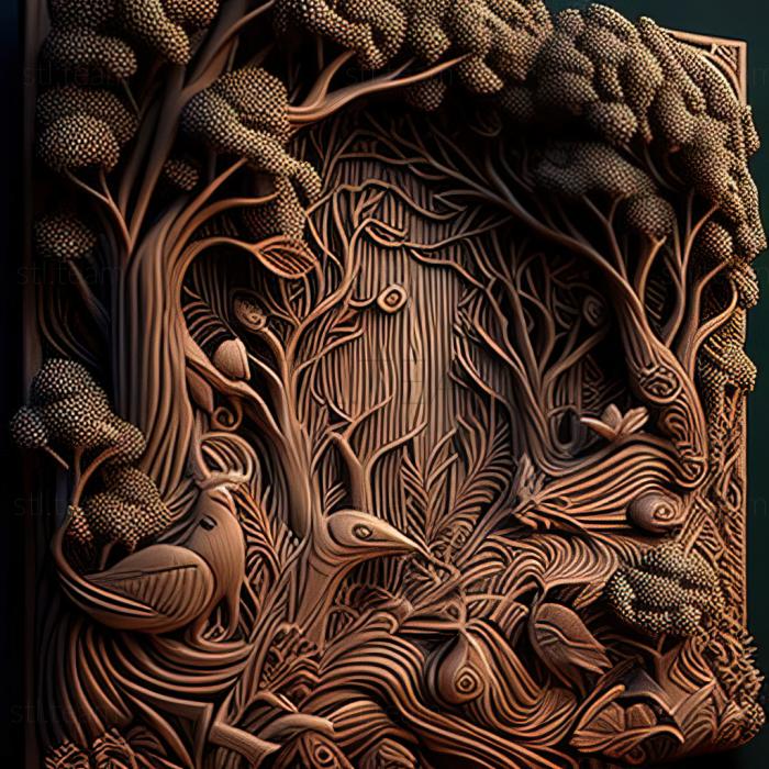 3D модель St фантазійний ліс (STL)